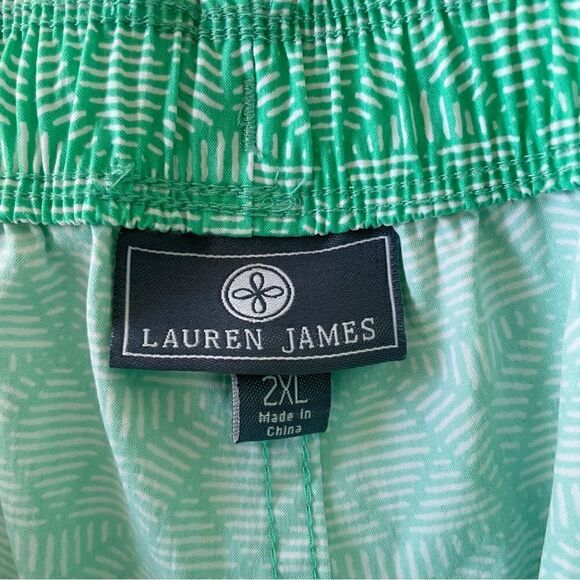 Lauren James Nylon Printed Shorts | Mint - Size XXL - Picture 7 of 7